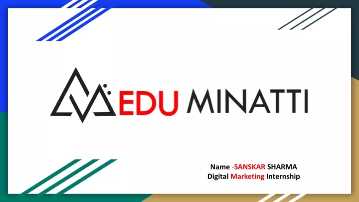 name sanskar sharma digital marketing internship