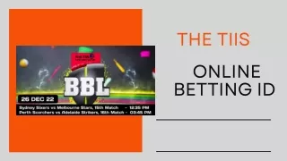 the tiis online betting id