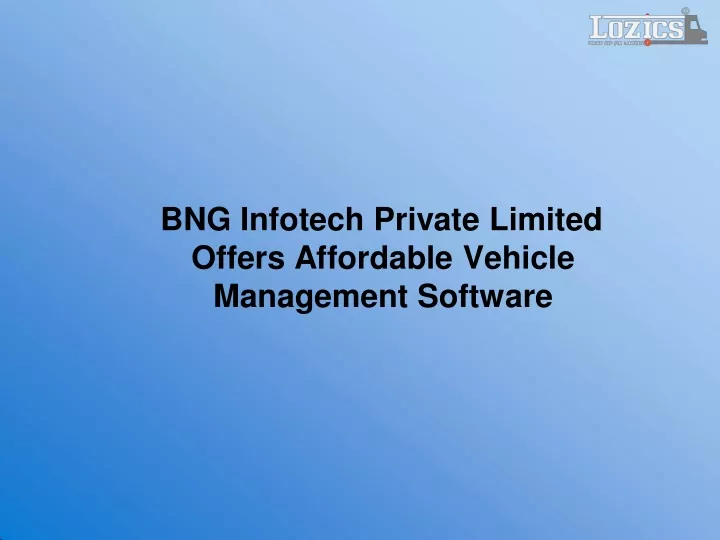 bng infotech private limited offers affordable