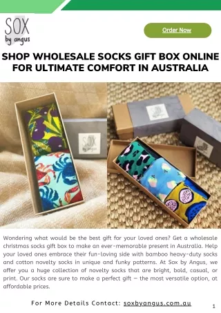 Shop Wholesale Socks Gift Box Online for Ultimate Comfort in Australia