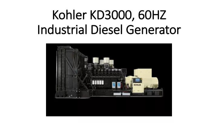 kohler kd3000 60hz industrial diesel generator
