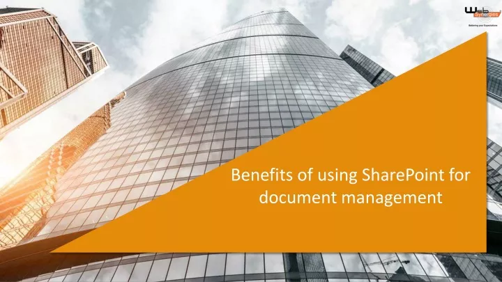 benefits of using sharepoint for document