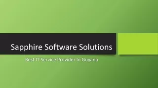 sapphire software solutions