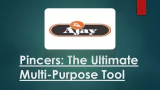 Pincers The Ultimate Multi-Purpose Tool