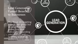 Lead Generation Funnel Benefits to Businesses