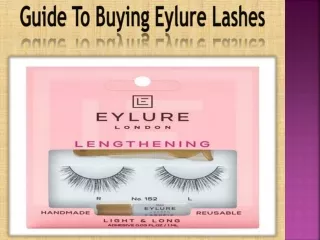 guide to buying eylure lashes