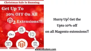 Get the Upto 10% off on all Magento extensions!