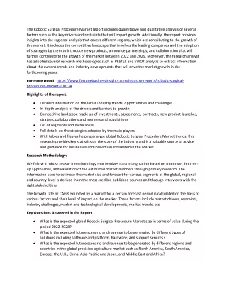 the robotic surgical procedure market report
