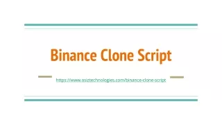 binance clone script