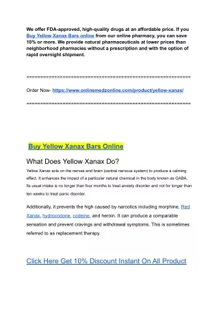 Buy Yellow Xanax Online Overnight Without Rx at Discounted Rates