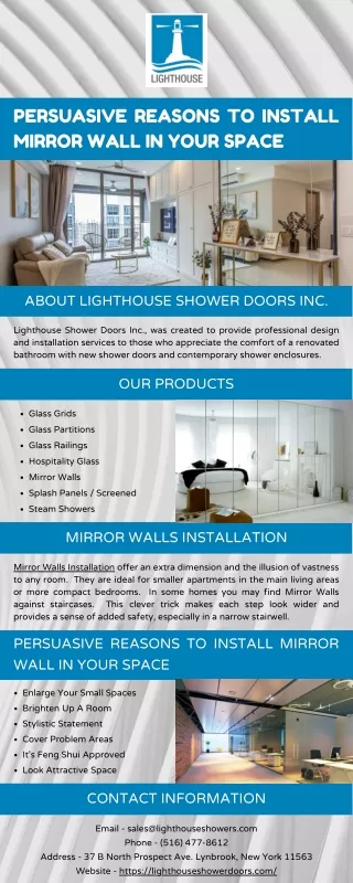 persuasive reasons to install mirror wall in your
