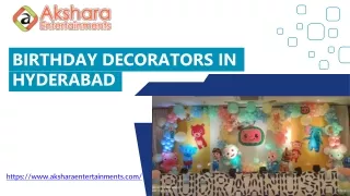 Birthday Decorators in Hyderabad