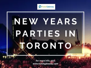 New Years Parties In Toronto