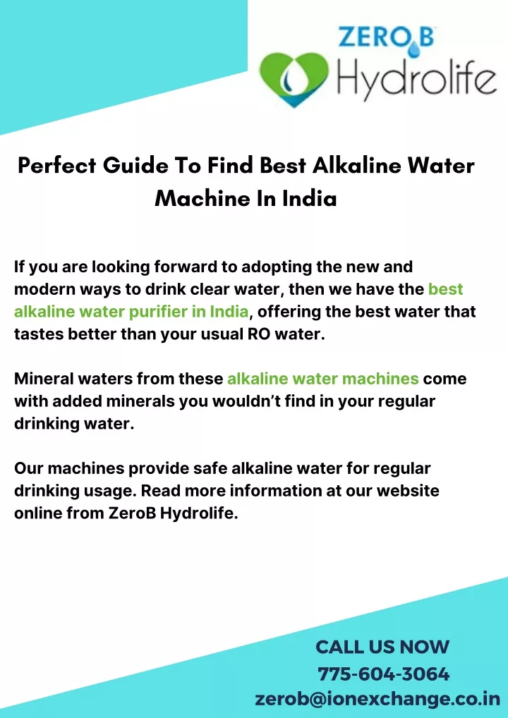 perfect guide to find best alkaline water machine