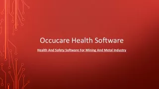 occucare health software