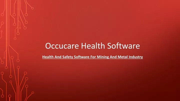 occucare health software