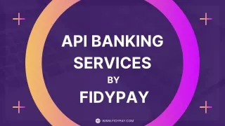 api banking services by fidypay