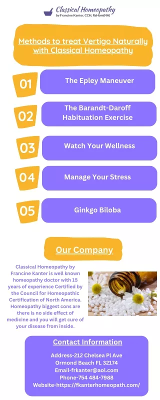 methods to treat vertigo naturally with classical