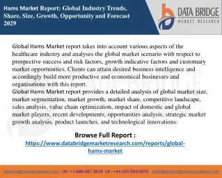 hams market report global industry trends share