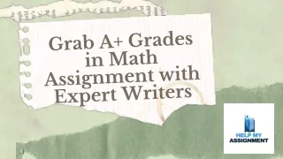 grab a grades in math assignment with expert
