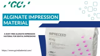 alginate impression material  Gc India Dental