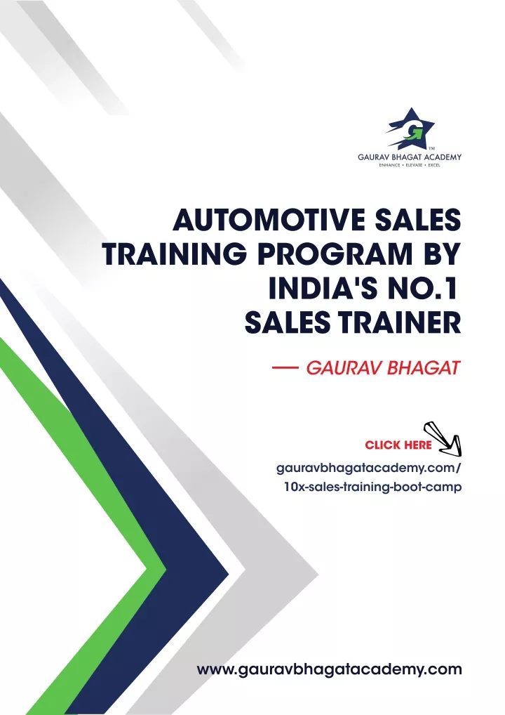 PPT Automotive Sales Training Sales Training PowerPoint