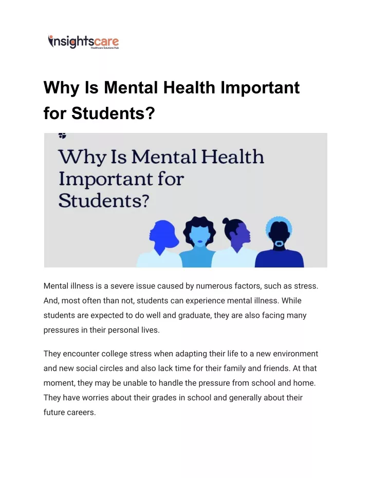 why is mental health important for students