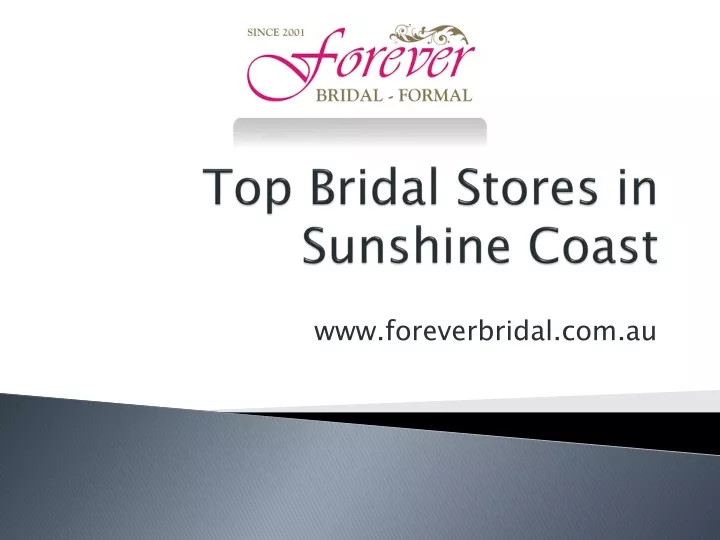 top bridal stores in sunshine coast