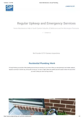 Home Maintenance _ Scully Plumbing