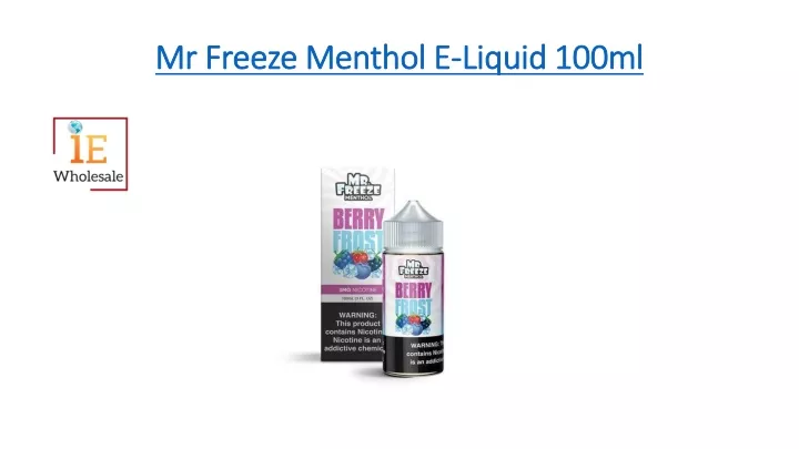 mr freeze menthol e liquid 100ml