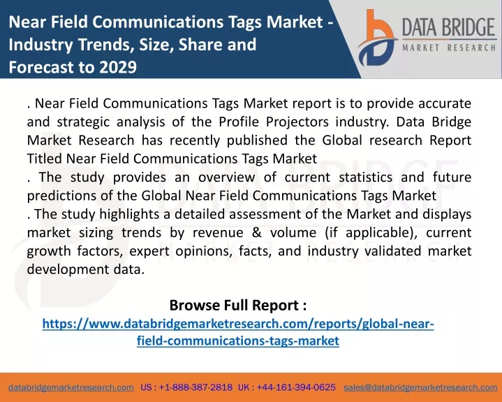near field communications tags market industry