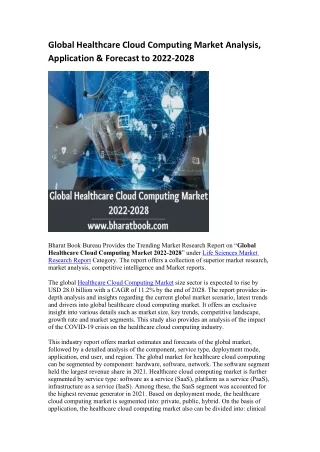 global healthcare cloud computing market analysis