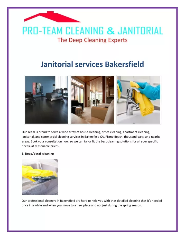 janitorial services bakersfield