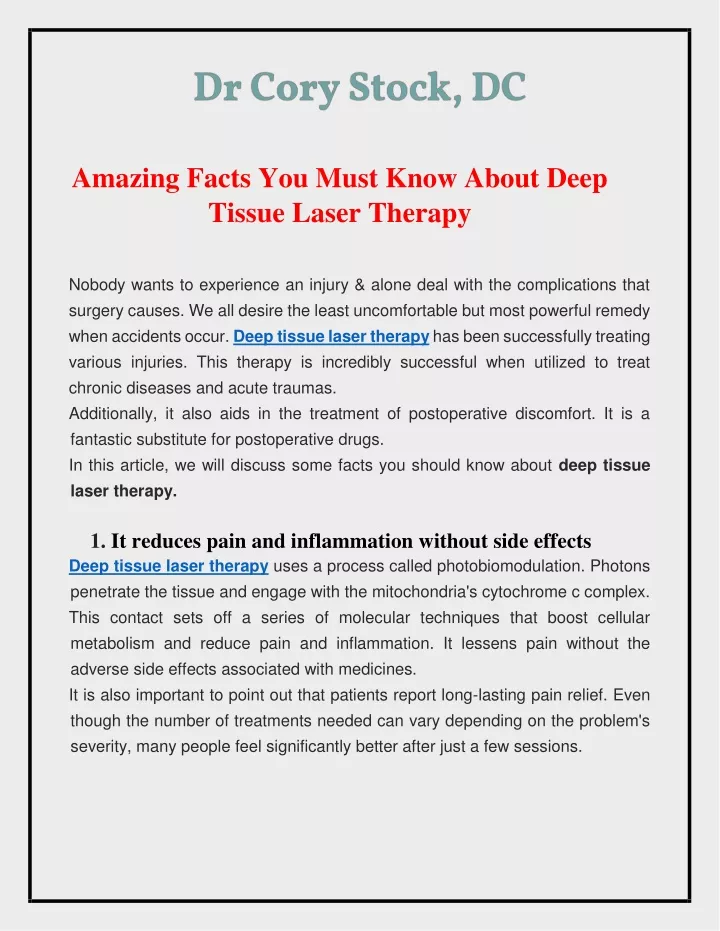 amazing facts you must know about deep tissue