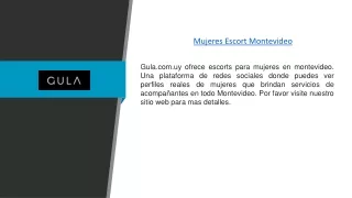Mujeres Escort Montevideo | Gula.com.uy