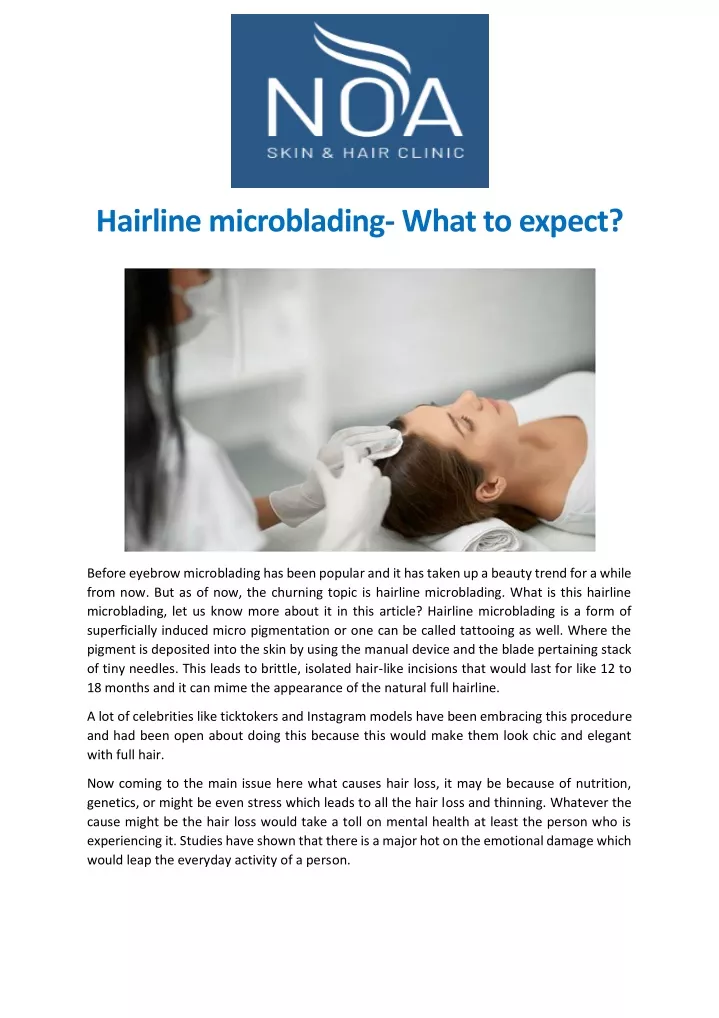 hairline microblading what to expect