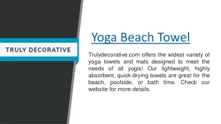 yoga beach towel