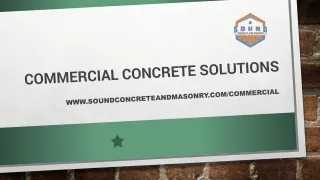 Commercial Concrete Solutions
