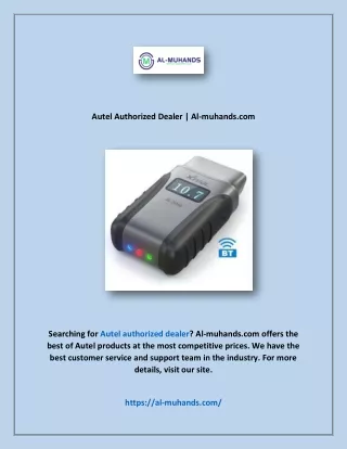 Autel Authorized Dealer | Al-muhands.com
