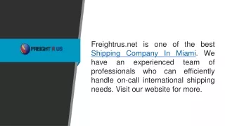 freightrus net is one of the best shipping
