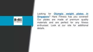 Olympic Weight Plates In Singapore   Harefitness.sg