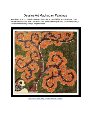 Dessine Art Madhubani Paintings