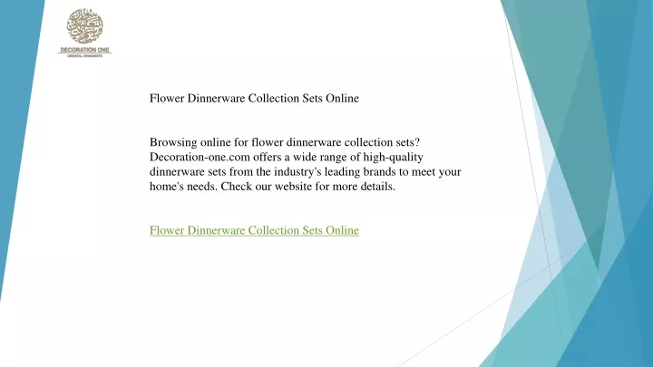 flower dinnerware collection sets online browsing