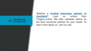 Trusted Insurance Advisor In Auckland  Tmlguru.online