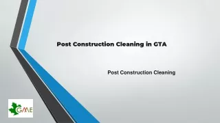 Post Construction Cleaning in Mississauga | Post Construction Cleaning in Toront