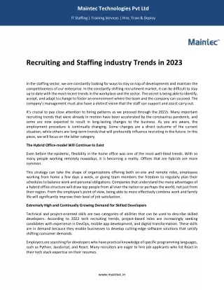 maintec technologies pvt ltd