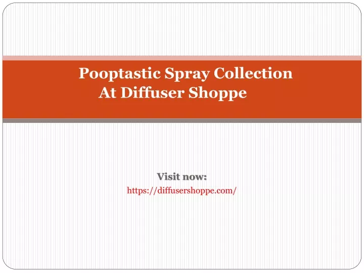 pooptastic spray collection at diffuser shoppe
