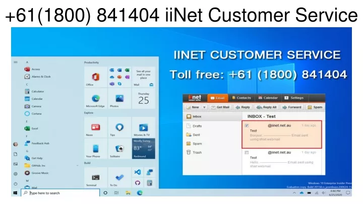 61 1800 841404 iinet customer service