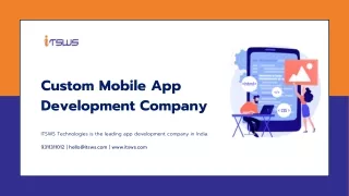 custom mobile app development company