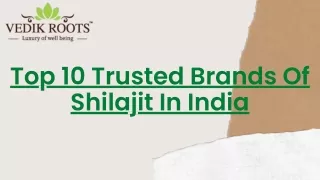 Top 10 Trusted Brands Of Shilajit capsule In India